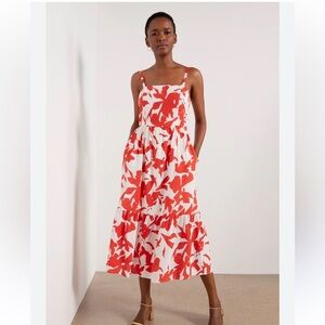 Evereve Ria dress ,Color:
Red/Ecruprint size medium.